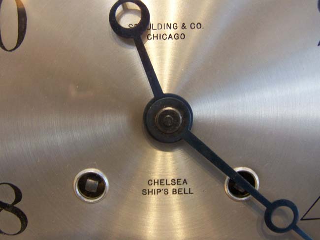 A Fine and Rare Chelsea "COLUMBUS" model combination Ships' Bell Clock and Barometer set circa 1927 — image 3